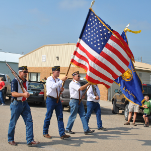 Otterman Post leading the Frontier Days Parade